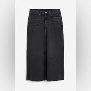 H&M Charcoal Denim Skirt